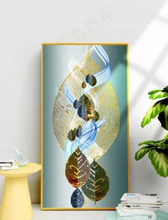 北欧叶子叶脉装饰画图片 北欧叶子叶脉装饰画图片
