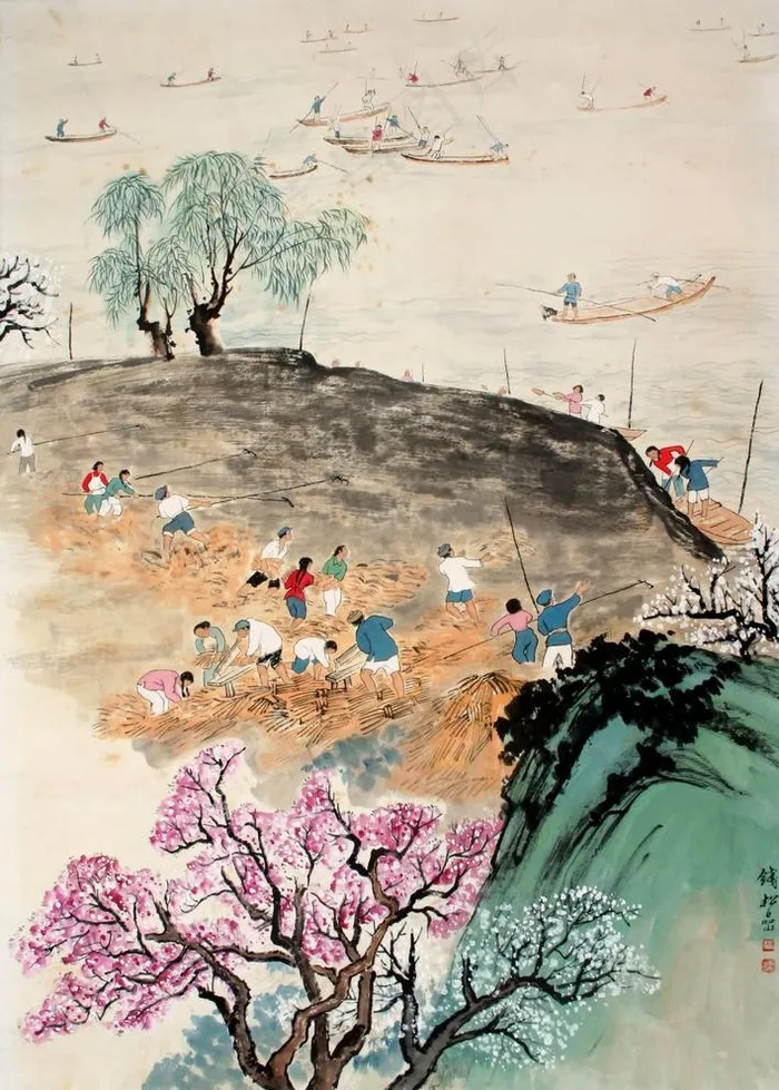 劳作时节图片
