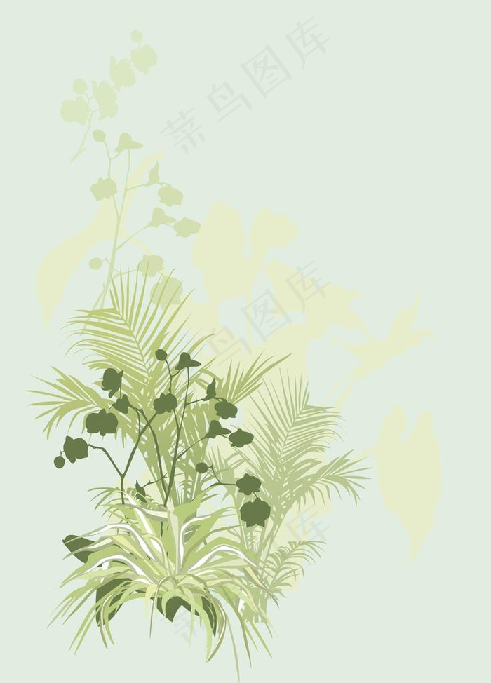 花图片psd模版下载