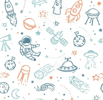 宇宙元素涂鸦图片 宇宙元素涂鸦图片