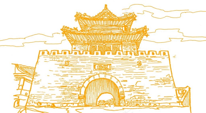 古代城楼图片