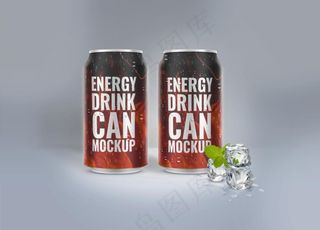 易拉罐包装效果样机图片