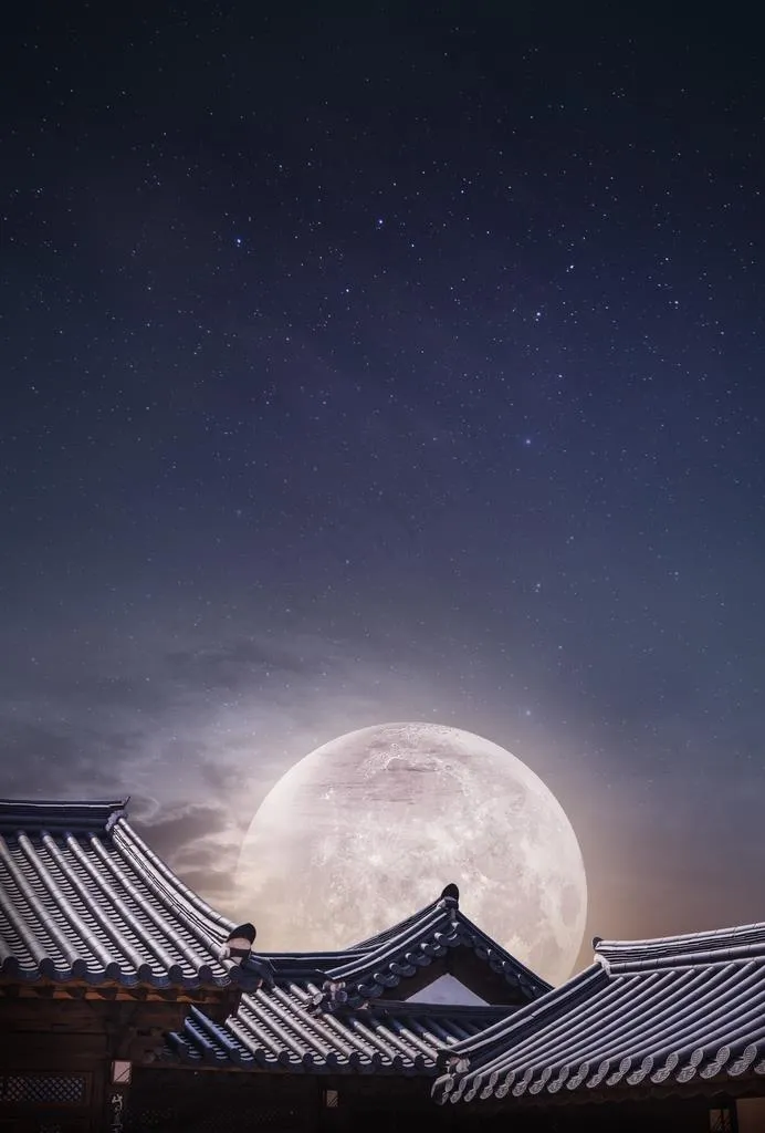 月亮背景图片(3515X4972(DPI:300))psd模版下载