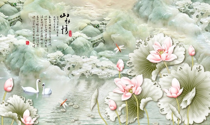 背景墙图片(9071X5669(DPI:72))psd模版下载