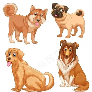 狗 DOG 动物 卡通图片