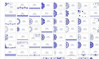 青花瓷名片图片