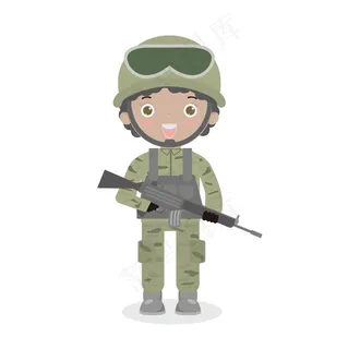 卡通战士图片