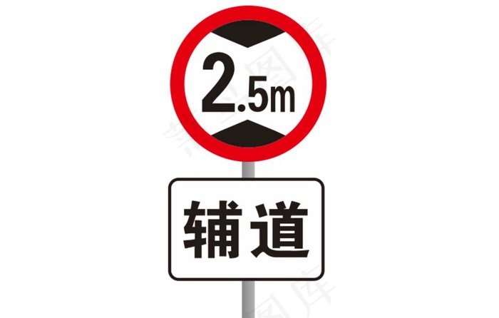 交通限高指引牌图片cdr矢量模版下载
