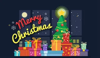 圣诞礼物和圣诞树图片