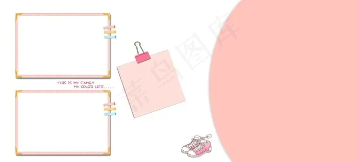 儿童摄影相册模板字母图片psd模版下载
