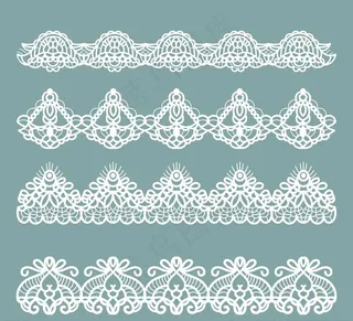 矢量蕾丝花纹图片