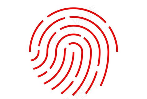 指纹矢量素材图片
