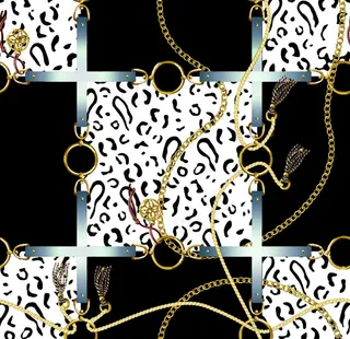 数码 印花 大牌 欧式风格 链图片