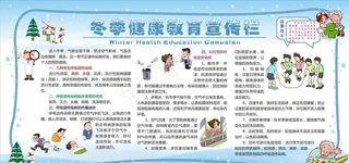 冬季健康宣传栏图片
