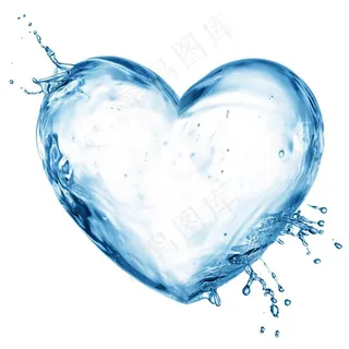 心形水滴背景图片