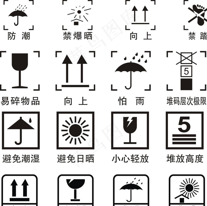 包装箱 标识图片