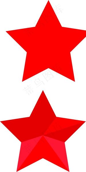 红星  矢量图片