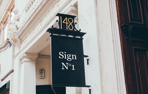 店铺招牌样机图片