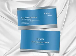 银色名片 高档名片图片