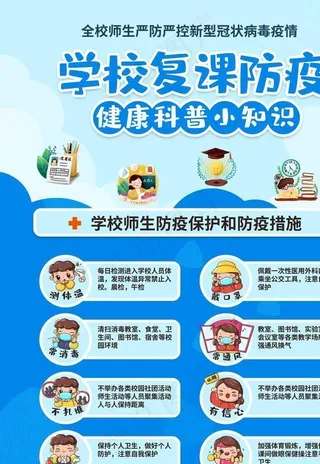 学校复课防疫图片