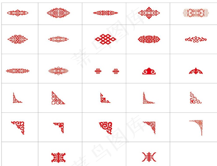 蒙古元素图片ai矢量模版下载