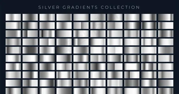银色渐变色卡图片