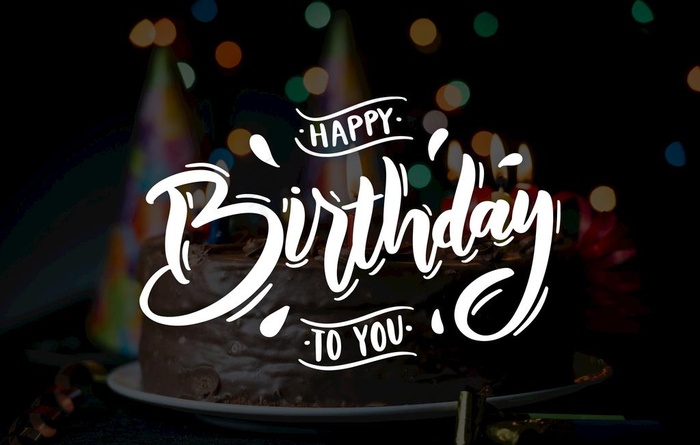 生日快乐英文字体设计图片