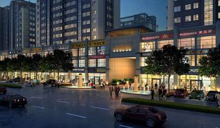 高档商业街配套设施图片