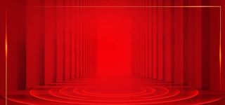 红色立体空旷大气线条背景素材图片