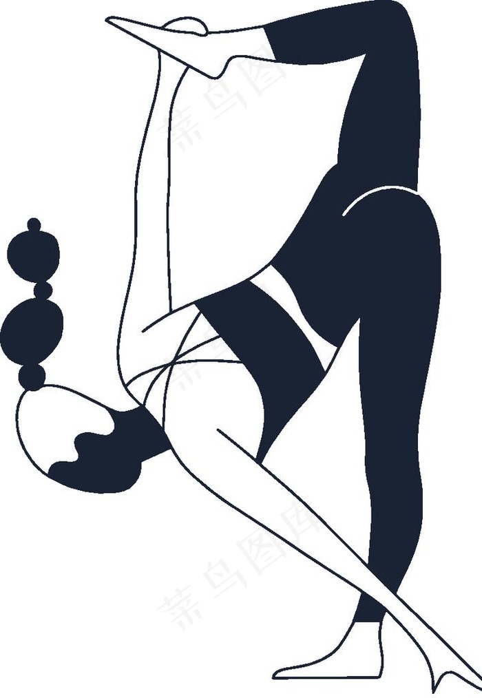 人物瑜伽简笔动作图片