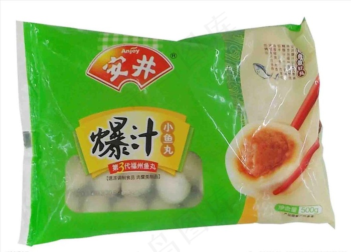 安井爆汁丸500g图片psd模版下载