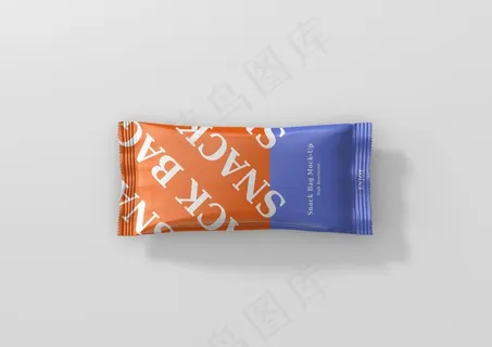 膨化食品包装袋智能贴图样机图片