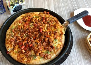 披萨 大盘装 龙虾披萨 西式快图片