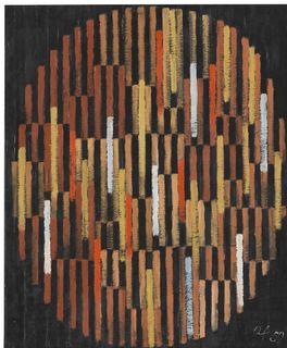 抽象色彩复古艺术油画图片