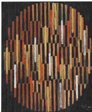 抽象色彩复古艺术油画图片