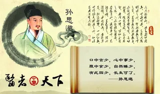 古代中医展板图片