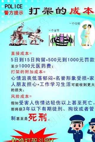 打架的成本图片