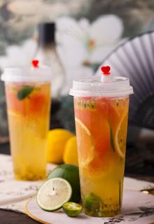 超级水果茶图片