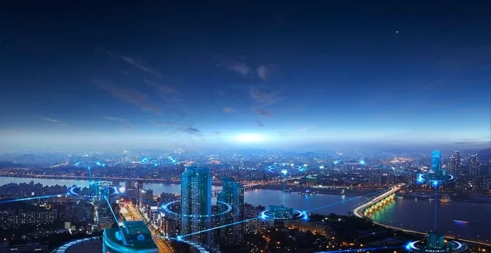 科技服务信息城市图片