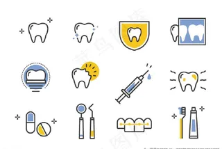 牙齿元素图标图片