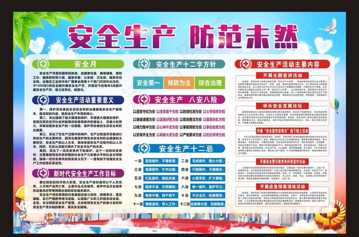 2020安全生产宣传栏图片