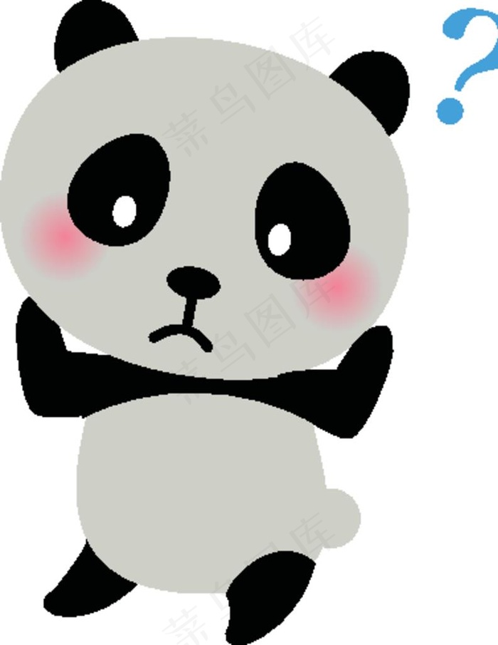 呆萌可爱小动物插画图片