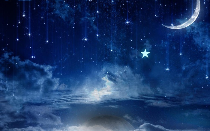 唯美梦幻星空海报图片