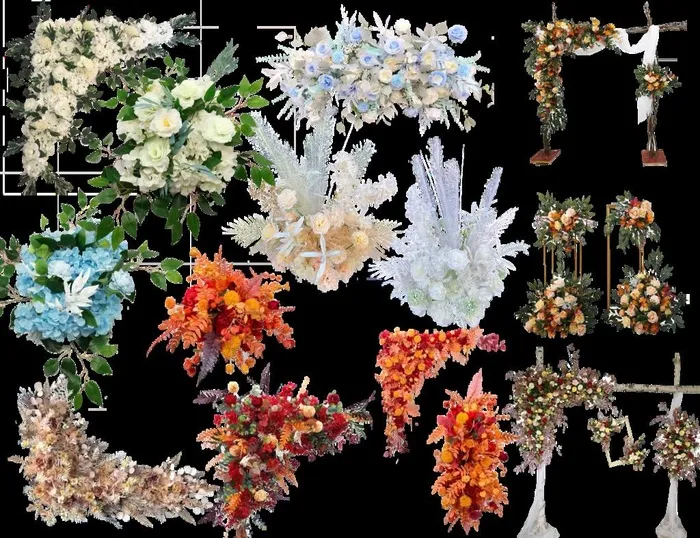 婚礼花艺图片psd模版下载