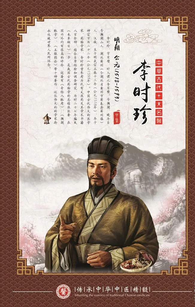 李时珍展板图片cdr矢量模版下载