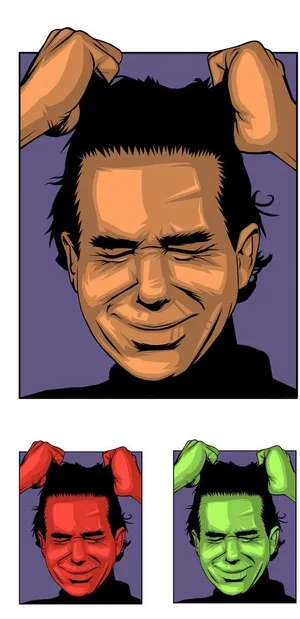 表情痛苦的男人图片