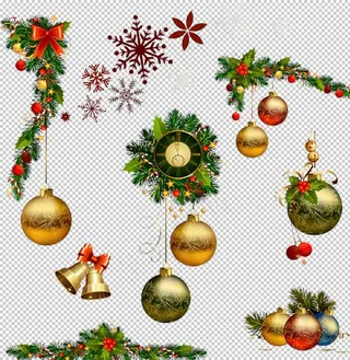 圣诞装饰素材图片