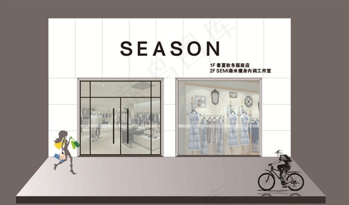 服装店门头图片cdr矢量模版下载