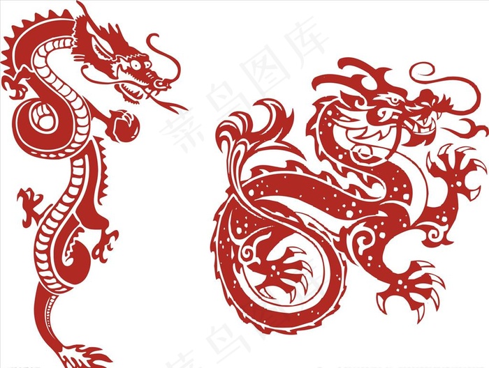中国龙图片cdr矢量模版下载