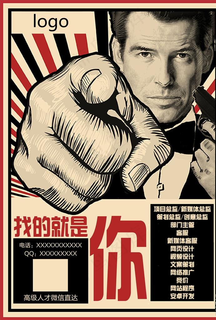 招聘图片(2500X3539(DPI:300))psd模版下载